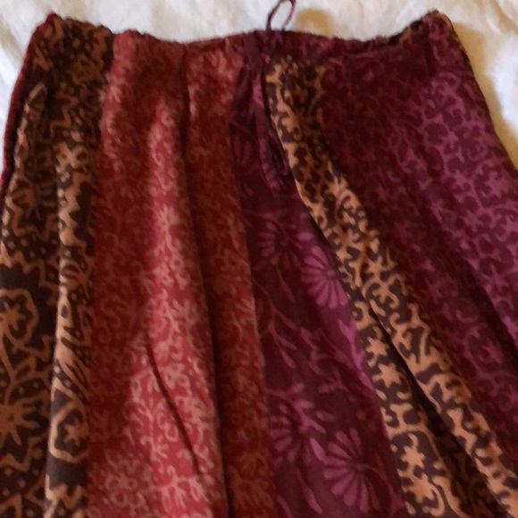 Indian Color Block Skirt - Picture 3 of 3